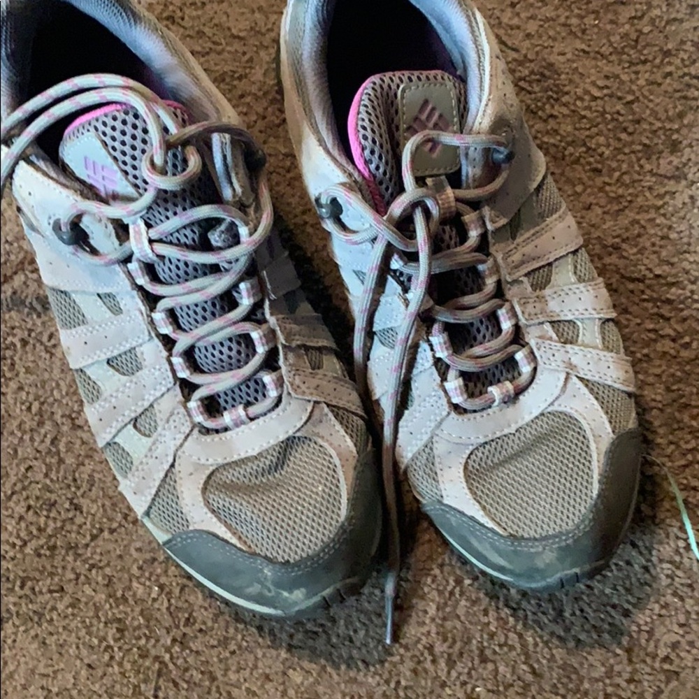 Columbia waterproof hiking shoes.